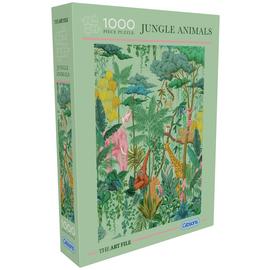 Gibsons The Art File Jungle Animals 1000 Piece Jigsaw Puzzle