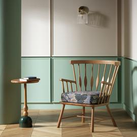 Habitat x Morris & Co. Canterbury Acanthus Armchair - Oak