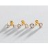 Revere 9ct Gold Plated Sterling Silver Stud Earrings