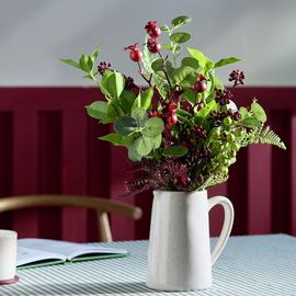 Argos Home Artificial Rosehip Berries & Fern in Ceramic Pot