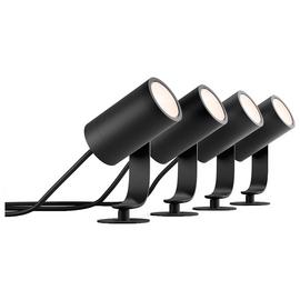 Philips Hue Lily Smart LED Outdoor Spotlight - Pack of 4