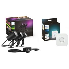 Philips Hue Lily White and Colour Smart LED Outdoor Spikes