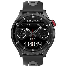 Sekonda Active Pro Black Silicone Strap Smart Watch