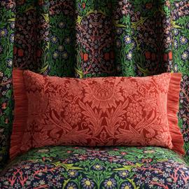 Habitat & Morris & Co. Sunflower Rust Cushion - 30x60cm