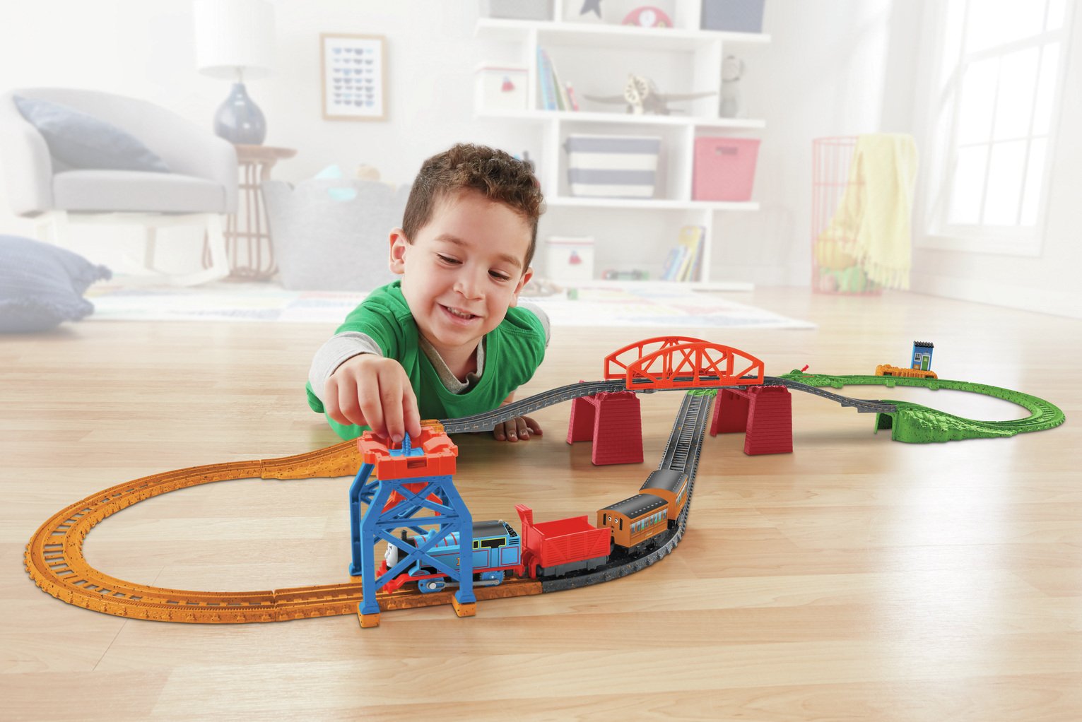 argos wooden train track