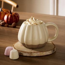 Argos Home Stoneware Pumpkin Mug - Cream