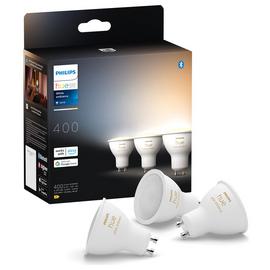 Philips Hue GU10 4.2W Smart LED Light Bulb - Pack of 3