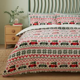 Argos Home Driving Home for Christmas Bedding Set - Double