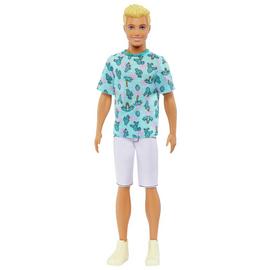Barbie Ken Fashionistas Doll, Blonde with Cactus Tee - 32cm
