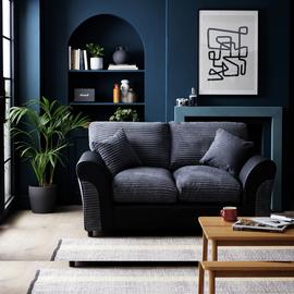 Argos Home Harry 2 Seater Sofa - Charcoal