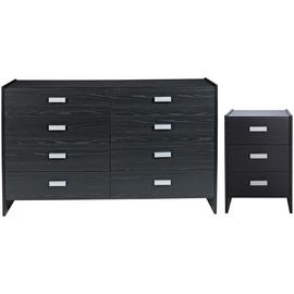 Argos Home Capella Bedside Table & 4+4 Drawer Chest Set