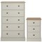 Argos Home Kensington Bedside & 5 Drawer Set-Grey/Oak Veneer