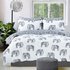 Pieridae Grey Elephant Bedding Set - Kingsize