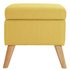 Argos Home Lexie Fabric Storage Footstool - Yellow