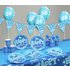 Blue Sparkle 50th Birthday Party Pack