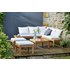 Argos Home 6 Seater Wooden Corner Sofa Set