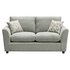 Argos Home Carter 2 Seater Fabric Sofa - Light Grey