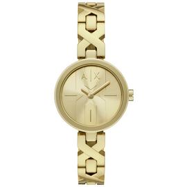Armani Exchange Ladies Gold Stainless Steel Bracelet Watch