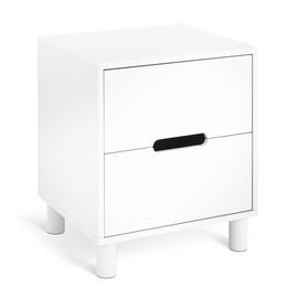 Habitat Henri 2 Drawer Bedside Table - White