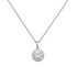 Revere Sterling Silver Halo Pendant Necklace