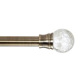 Argos Home Brass Extendable Curtain Pole - 110cm - 300cm