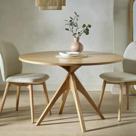 Habitat Austin Oak Veneer 4 Seater Dining Table - Natural