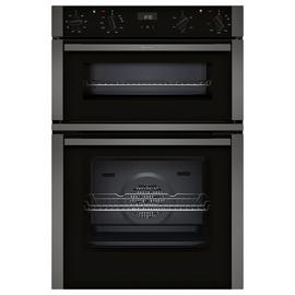 Neff U1ACE2AG3B Built In Double Electric Oven - Graphite
