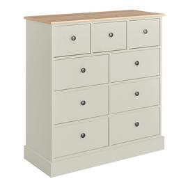 Argos Home Kensington 9 Drawer Chest - Grey