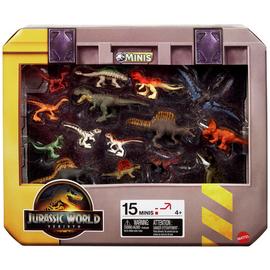 Jurassic World Rebirth Minis Pack, 15 Mini Dinosaur Figures