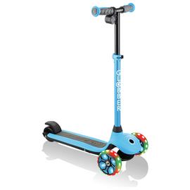 Globber E-Motion 4 Plus Kids Electric Scooter - Sky Blue