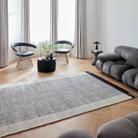 Asiatic Avalon Beige & Black Wool Flatweave Rug