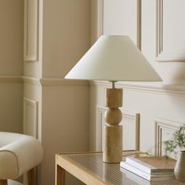 Habitat Travertine Table Lamp - Natural
