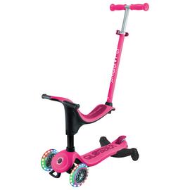 Globber Go Up Sporty Lights 360 - Deep Pink
