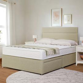 Argos Home Elmdon Small Double 2 Drawer Divan Bed - Natural