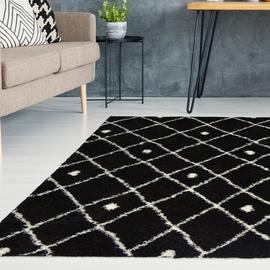 Homemaker Snug Nomadic Black Shaggy Rug
