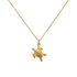 Revere 9ct Gold Plated Sea TurtlePendant Necklace