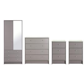 Argos Home Malibu 4 Piece 2 Door Wardrobe Set
