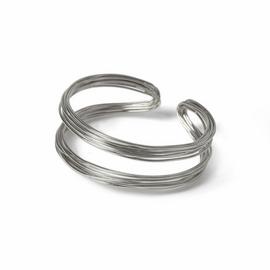 Freedom Silver Wire Cuff Bracelet