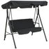Argos Home Metal 2 Seater Garden Swing Chair - Black