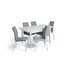 Hygena Lyssa Extendable Dining Table & 6 Milo Chairs - Grey