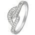 Revere Sterling Silver Cubic Zirconia Crossover Ring