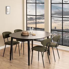 Furniture To Go Montreux Ext 4-6 Seater Dining Table - Black