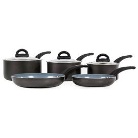Tower Cerasure 5 Piece Aluminium Pan Set - Grey