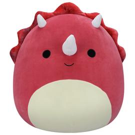 Squishmallows Tristan Red Triceratops Plush