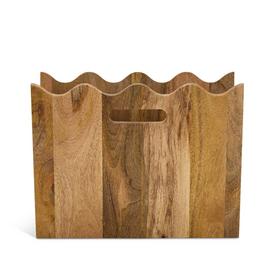 Habitat Mango Wood Wavy Magazine Rack