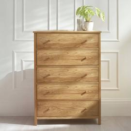 Julian Bowen Coxmoor Wide 5 Drawer Chest