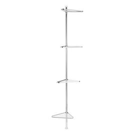 Argos Home Shower Organiser Pole - Chrome