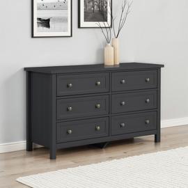Julian Bowen Maine Wide 6 Drawer Chest
