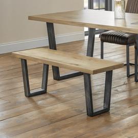 Julian Bowen Brooklyn Oak Dining Bench - Natural