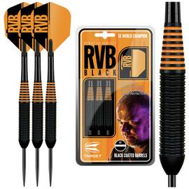 Target RVB Black 22g Brass Steel Tip Darts Set